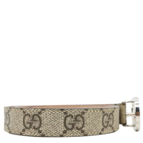 Gucci  Interlocking G Buckle GG Supreme Canvas Belt Beige 258395 main image 6